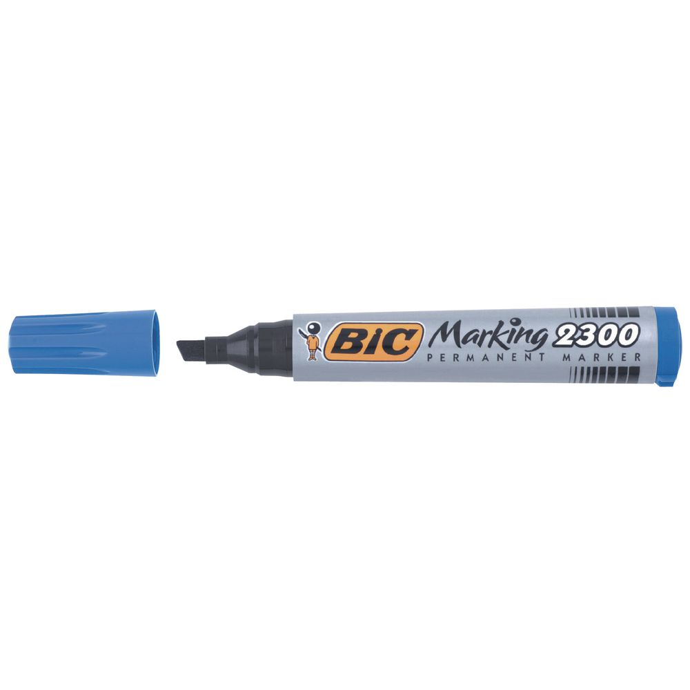 Marker Permanent BIC Marking 2300 Chisel Blue (FS)