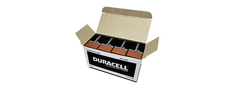 Battery Coppertop Duracell 9V Bx12 (FS)