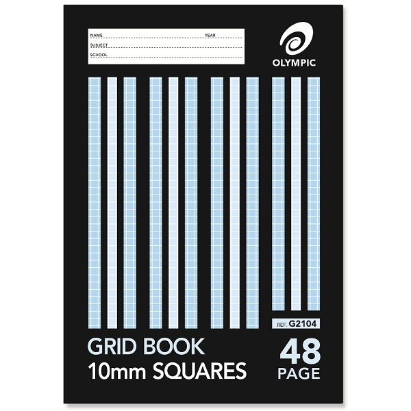 Grid Book Olympic 225x175 48 Page 10mm