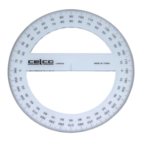 Protractor Celco 10cm 360 Degrees