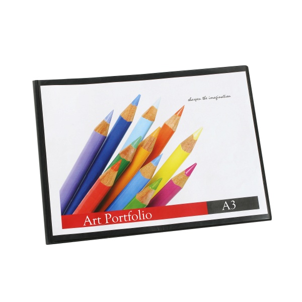Display Book A3 20 Inserts Black With Insert Cover Landscape