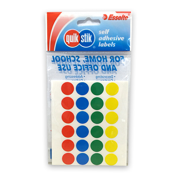 Dot Quik Stik 14mm Multicoloured Pkt112