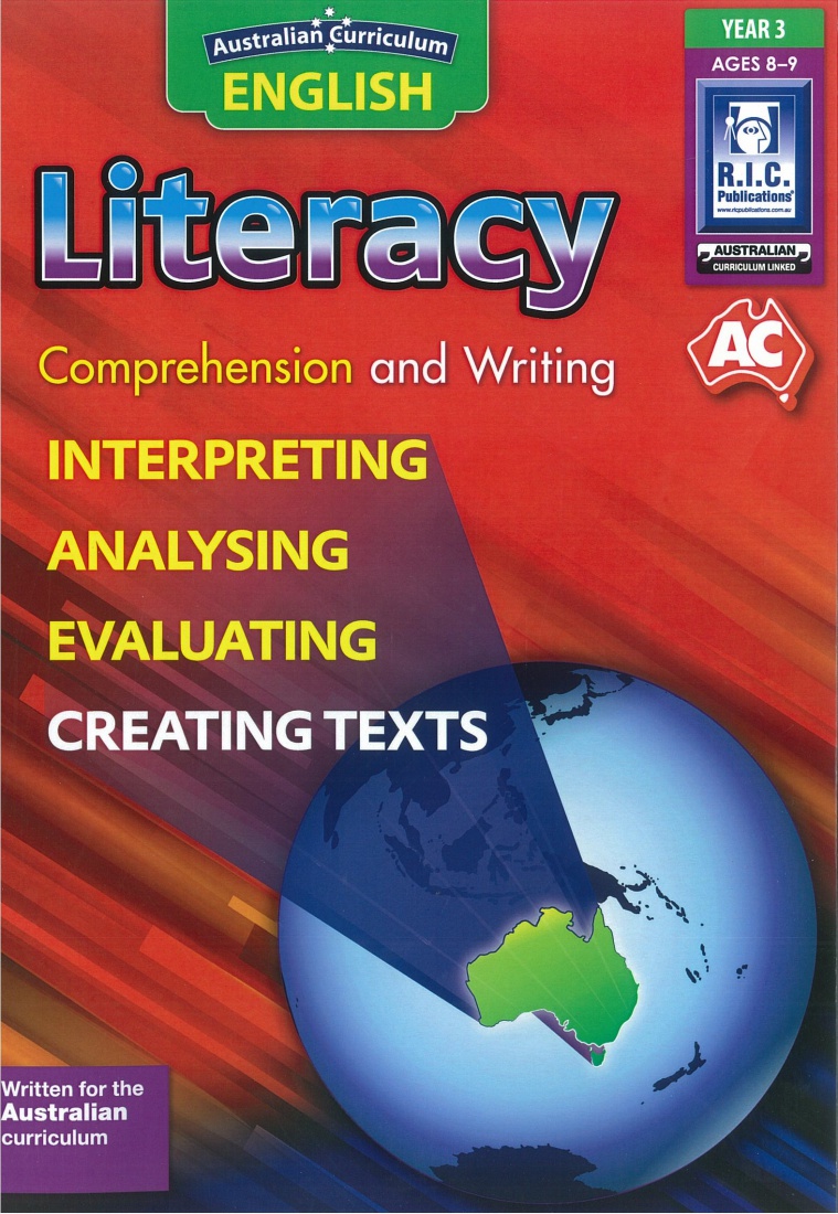 Australian Curriculum English – Literacy Year 3