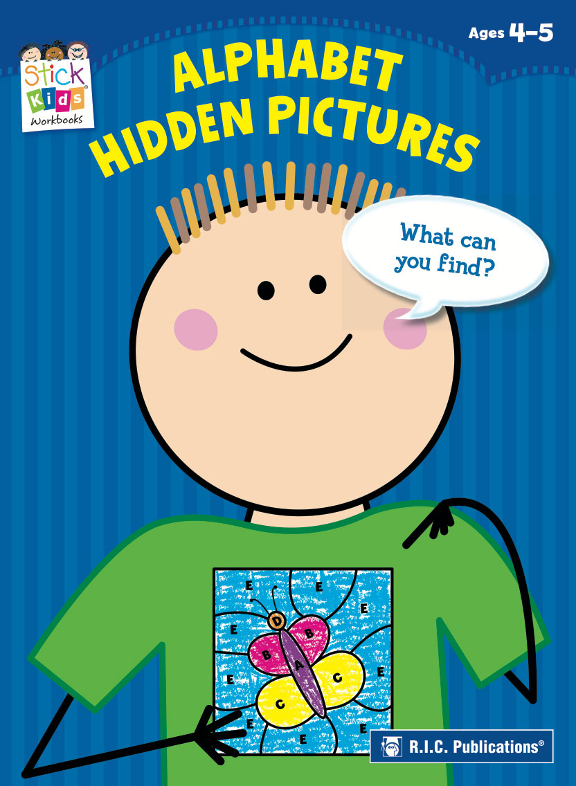 Stick Kids English - Alphabet Hidden Pictures - Ages 4-5