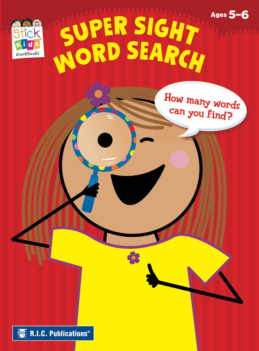 Stick Kids English - Super Sight Word Search - Ages 5-6