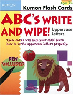 Kumon ABC's Write and Wipe! Uppercase Letters Flash Cards