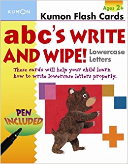 Kumon ABC's Write and Wipe! Lowercase Letters Flash Cards