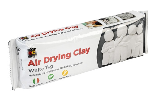 Clay Modelling EC 1kg Air Drying White