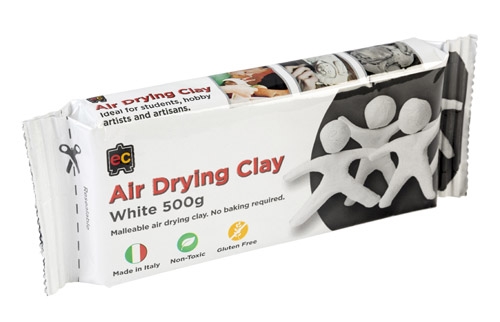 Clay Modelling EC 500g Air Drying White (FS)
