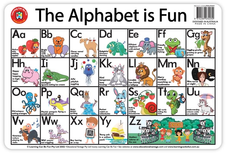 Alphabet is Fun Placemat