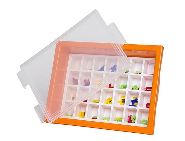 Elizabeth Richards Letter Storage Tray Set - Orange