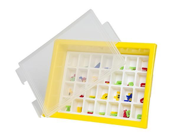 Elizabeth Richards Letter Storage Tray Set - Yellow