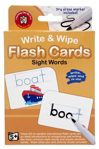 Write & Wipe Flash Cards Sight Words
