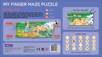 My Finger Maze Puzzle - At The Zoo