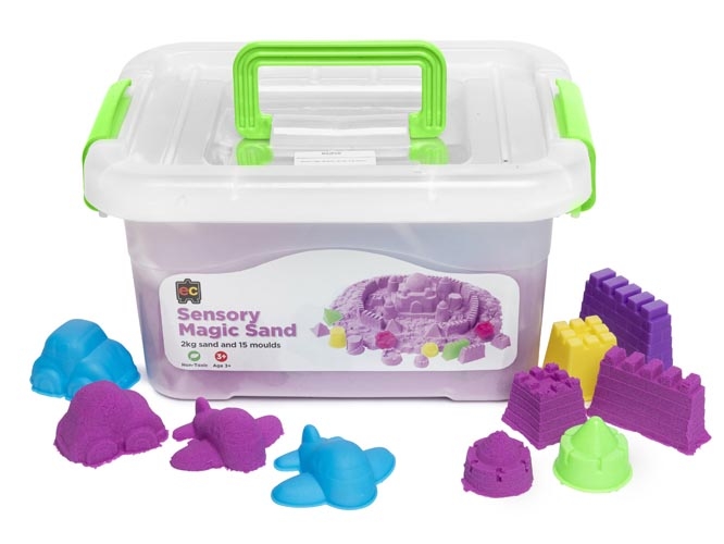Sensory Magic Sand 2kg - Purple (with moulds)