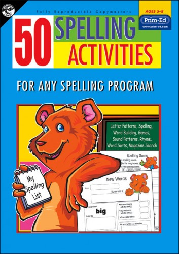 50 Spelling Activities for 5-8 Year Olds