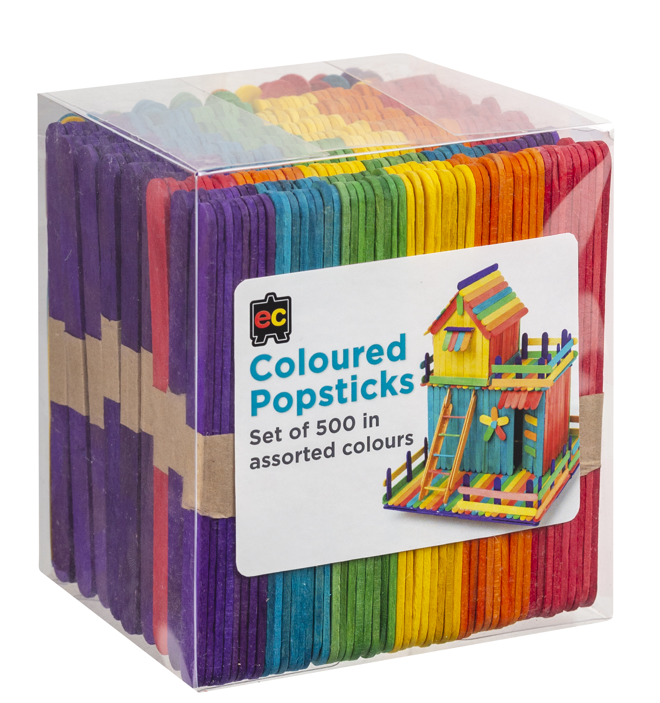 Pop Sticks Rainbow EC Coloured Pkt500 (FS)