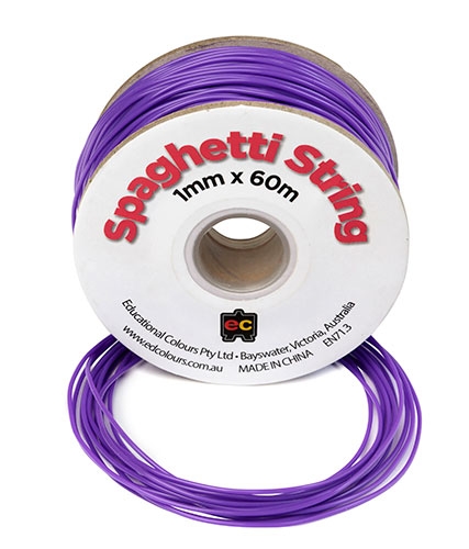 Spaghetti String 60m Roll Purple