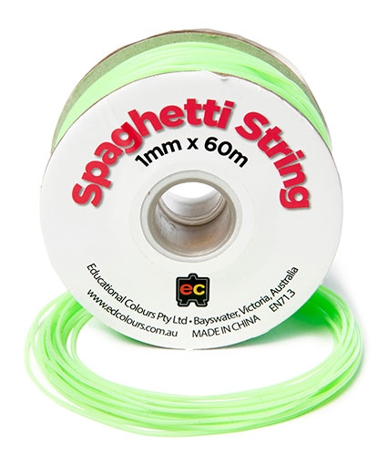 Spaghetti String 60m Roll Pale Green