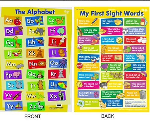 Alphabet Chart (double sided)