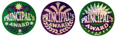 Principal's Foil Glitz Award Stickers 40mm Pack 72