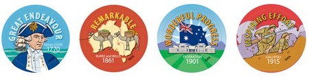Australian History Merit Stickers Pack 96