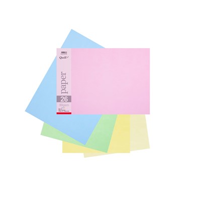 Coloured Paper Quill A3 80gsm Pastel Assorted 5 Colour Pkt150