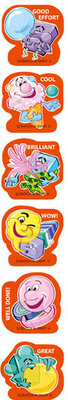 Bubblegum Scented Shape Stickers Pack 72