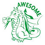 ATA Merit Stamp Awesome Dragon