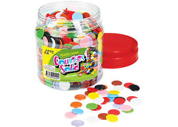 Counters Solid 16mm – 1000 pieces in Jar