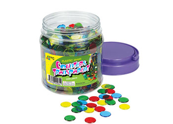 Counters Transparent 16mm – 1000 pieces in Jar