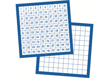 Number Boards 1-100 Horizontal - 10 piece