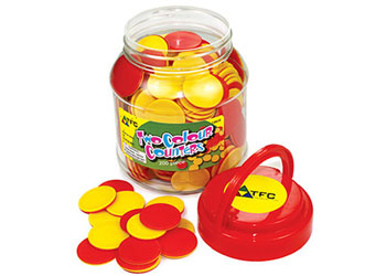 Counters 2 Colour 25mm – 200 piece in Jar