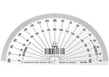 Protractor Basic 180 10cm – 30 pieces in container