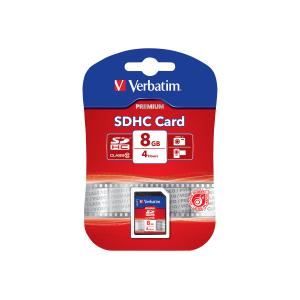 Memory Card Verbatim Premium SDHC 8GB - Ziggies Educational Supplies